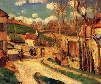 卡米耶 畢沙羅 Crossroads at l'Hermitage, Pontoise 卡米耶 畢沙羅 Crossroads at l'Hermitage, Pontoise